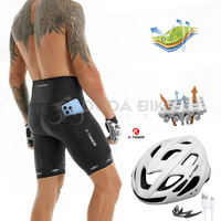 Bermuda Preta + Capacete Branco
