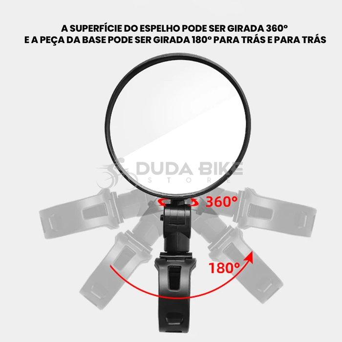 2. A haste coloca o espelho na sua linha