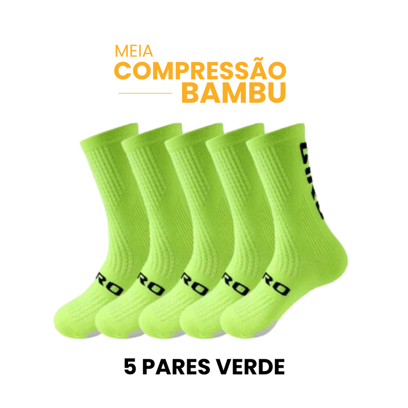 Meia Compressão Bambu | Compre 3 Leve 5