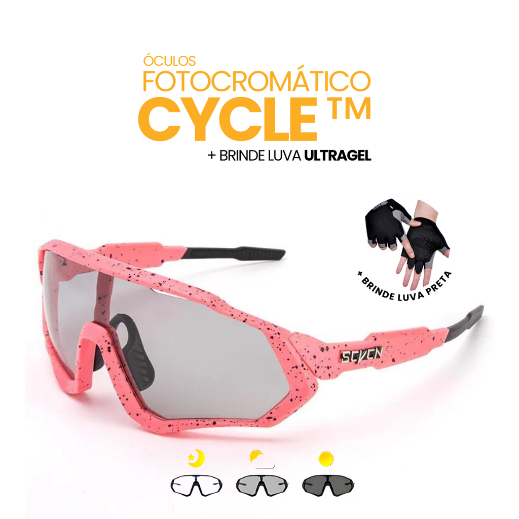 Óculos Fotocromático Cycle™ + BRINDE / LUVA ULTRAGEL