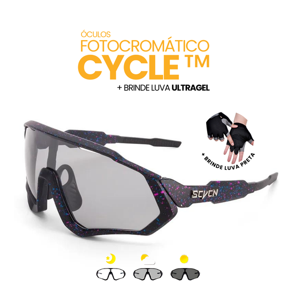 Óculos Fotocromático Cycle™ + BRINDE LUVA ULTRAGEL