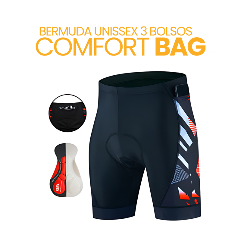 Bermuda Unissex 3 Bolsos ComfortBag™ | BIKE FRIDAY