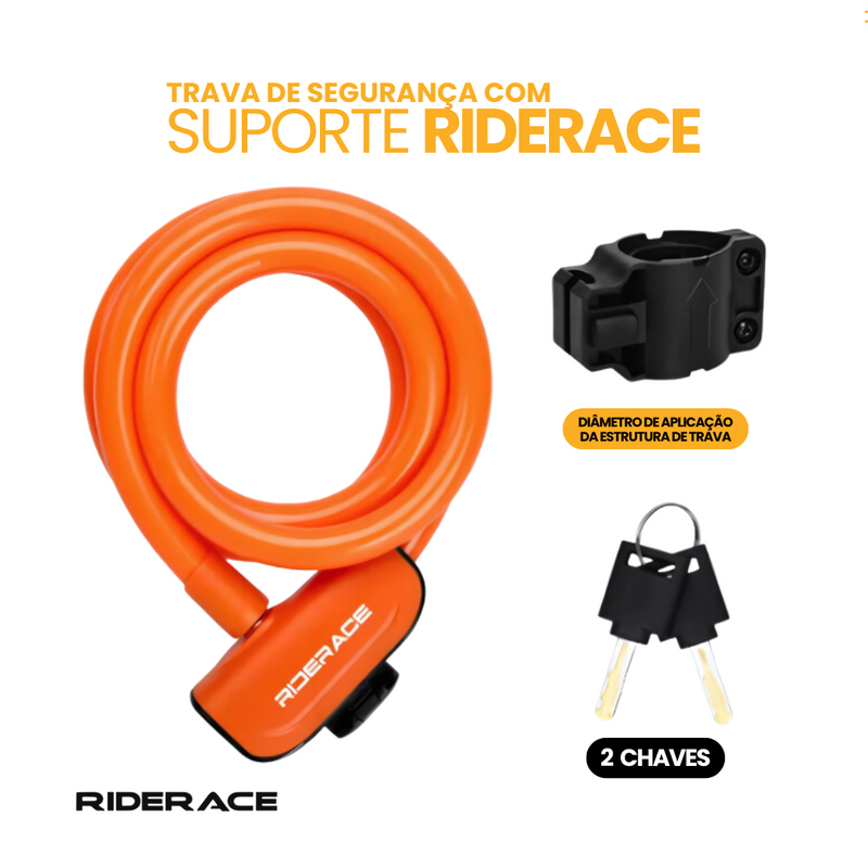 Trava de Segurança com Suporte Riderace | COMPRE 1 LEVE 2