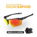Óculos Polarizado Radar Kapvoe | BRINDE LUVA SUPERGEL