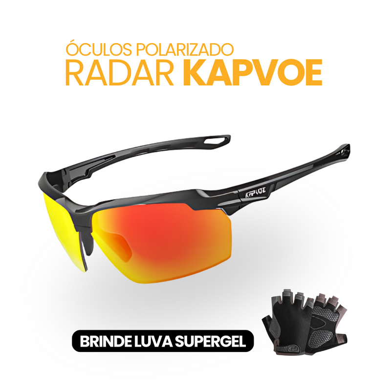 Óculos Polarizado Radar Kapvoe | BRINDE LUVA SUPERGEL