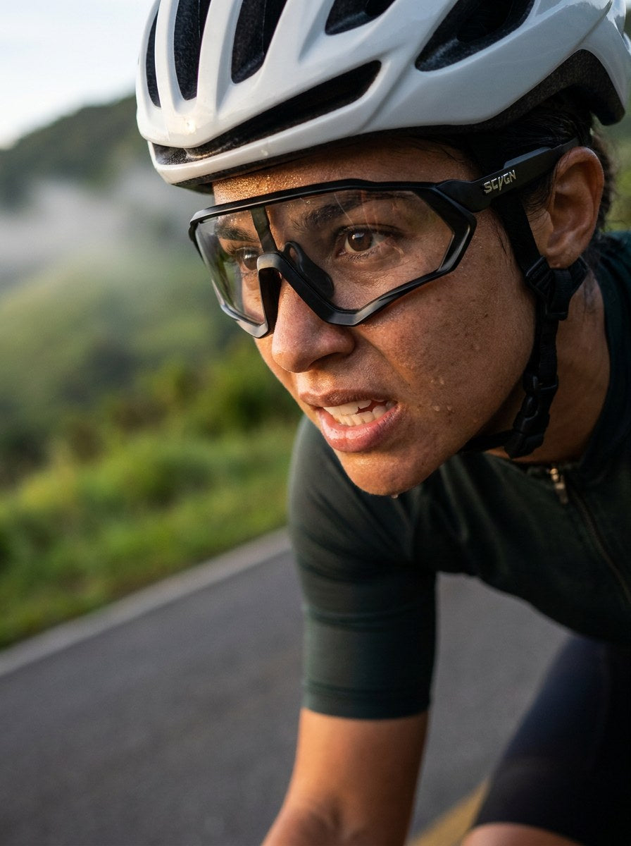 Ciclista na subida
