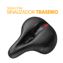 Selim com Sinalizador Traseiro | + BRINDE EXCLUSIVO