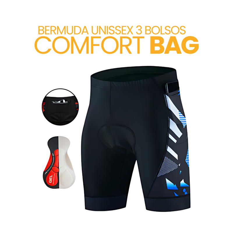 Bermuda Unissex 3 Bolsos ComfortBag™ | BIKE FRIDAY