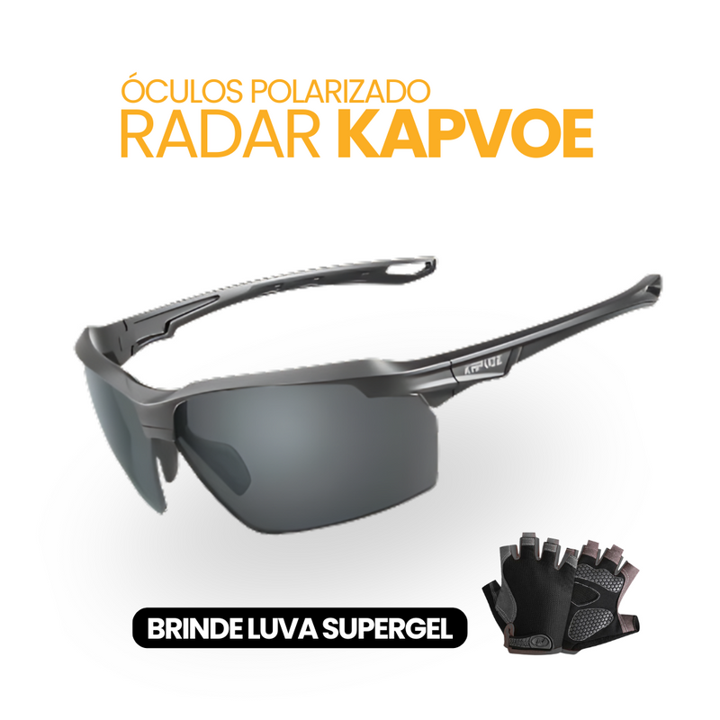 Óculos Polarizado Radar Kapvoe | BRINDE LUVA SUPERGEL