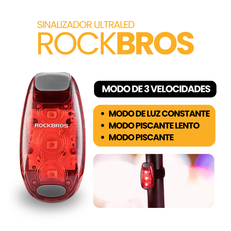 Sinalizador Ultraled ROCKBROS | COMPRE 1 LEVE 2