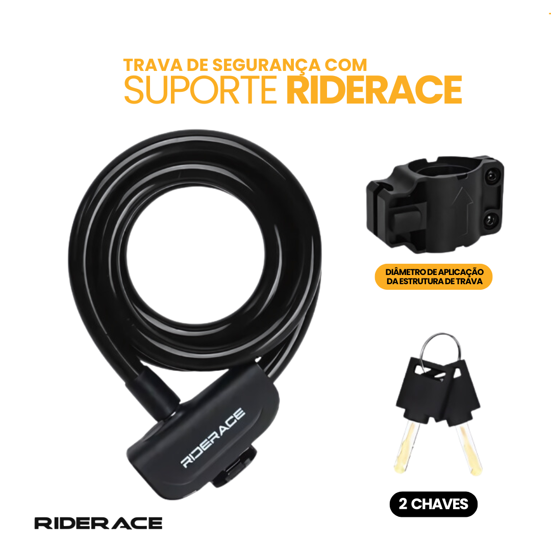 Trava de Segurança com Suporte Riderace | COMPRE 1 LEVE 2