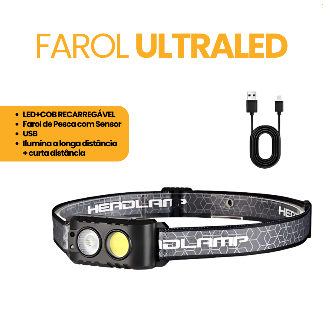 Farol UltraLed | COMPRE 1 LEVE 2 + BRINDE EXCLUSIVO
