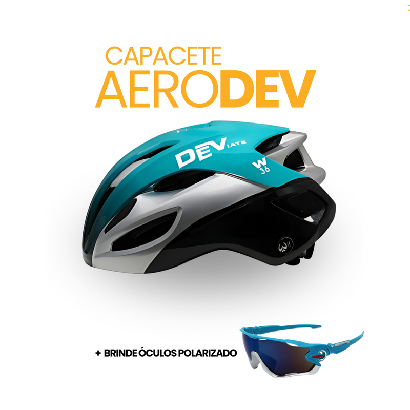 Capacete AeroDev + BRINDE ÓCULOS POLARIZADO