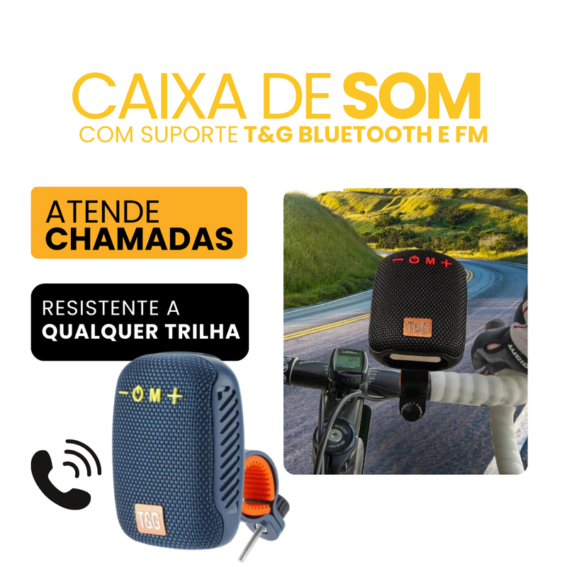 Caixa de Som com Suporte T&G | Bluetooth e FM