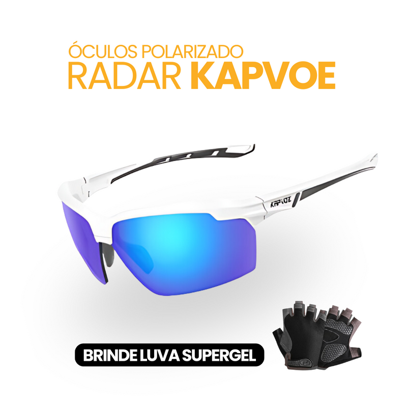 Óculos Polarizado Radar Kapvoe | BRINDE LUVA SUPERGEL