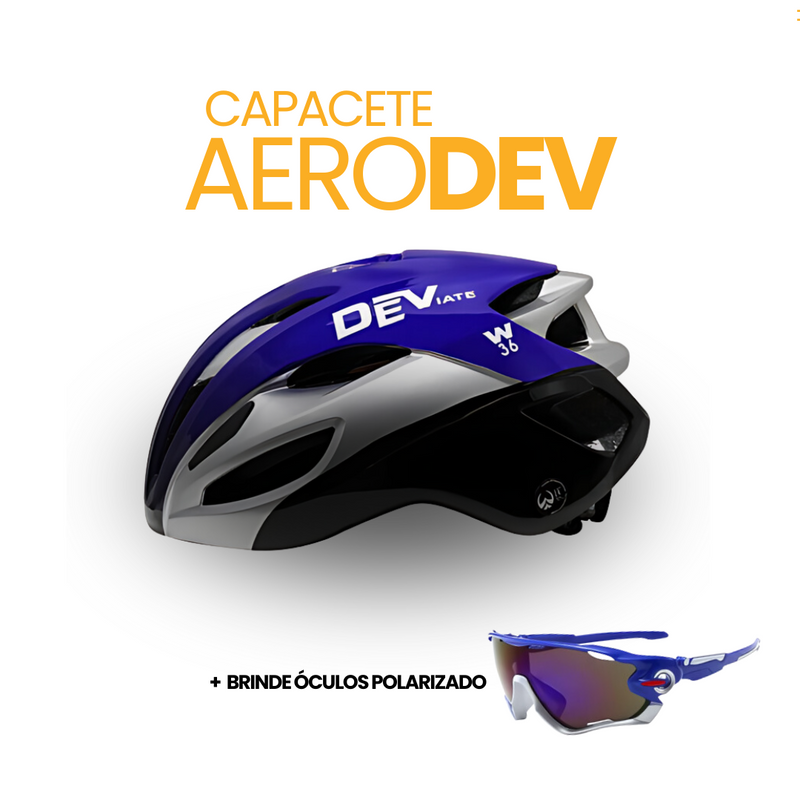 Capacete AeroDev + BRINDE ÓCULOS POLARIZADO