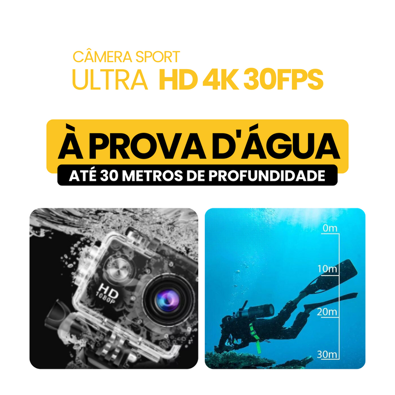 Câmera Sport Ultra HD 4K/30fps WiFi 2.0 -