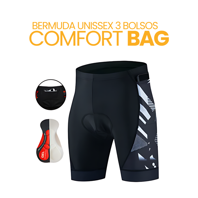 Bermuda Unissex 3 Bolsos ComfortBag™ | BIKE FRIDAY