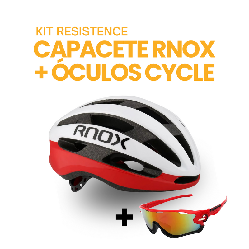 Kit Resistence™ - Capacete RNOX + Óculos Cycle | BIKE FRIDAY