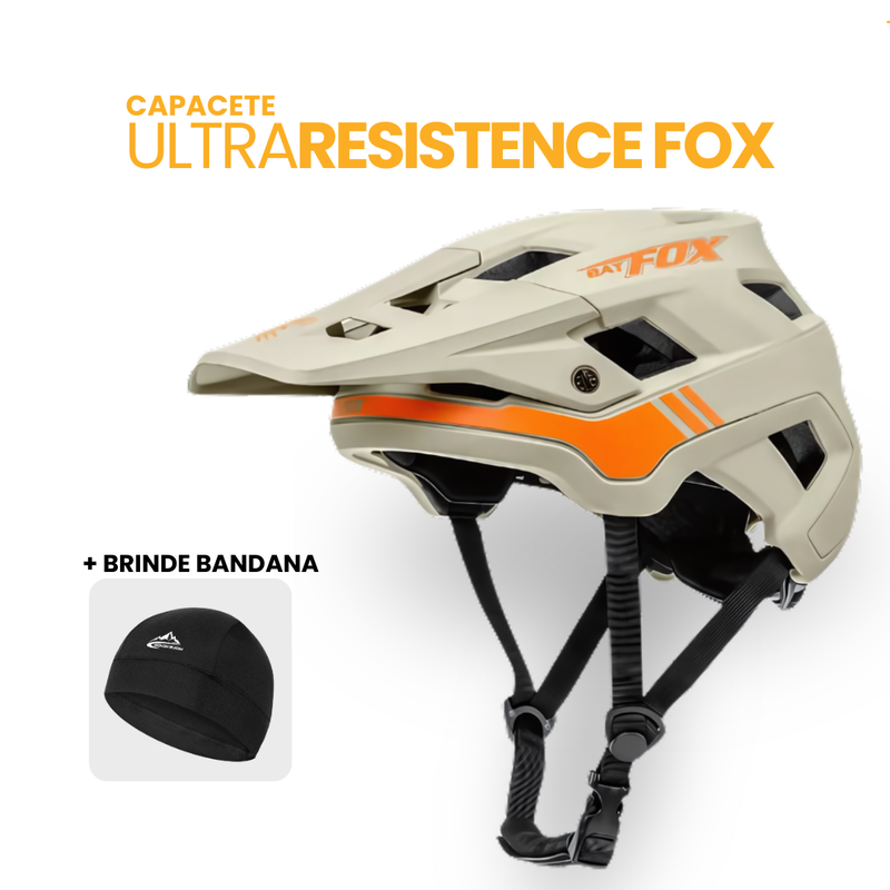 Capacete UltraResistence Fox + BRINDE BANDANA