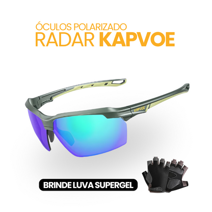 Óculos Polarizado Radar Kapvoe | BRINDE LUVA SUPERGEL