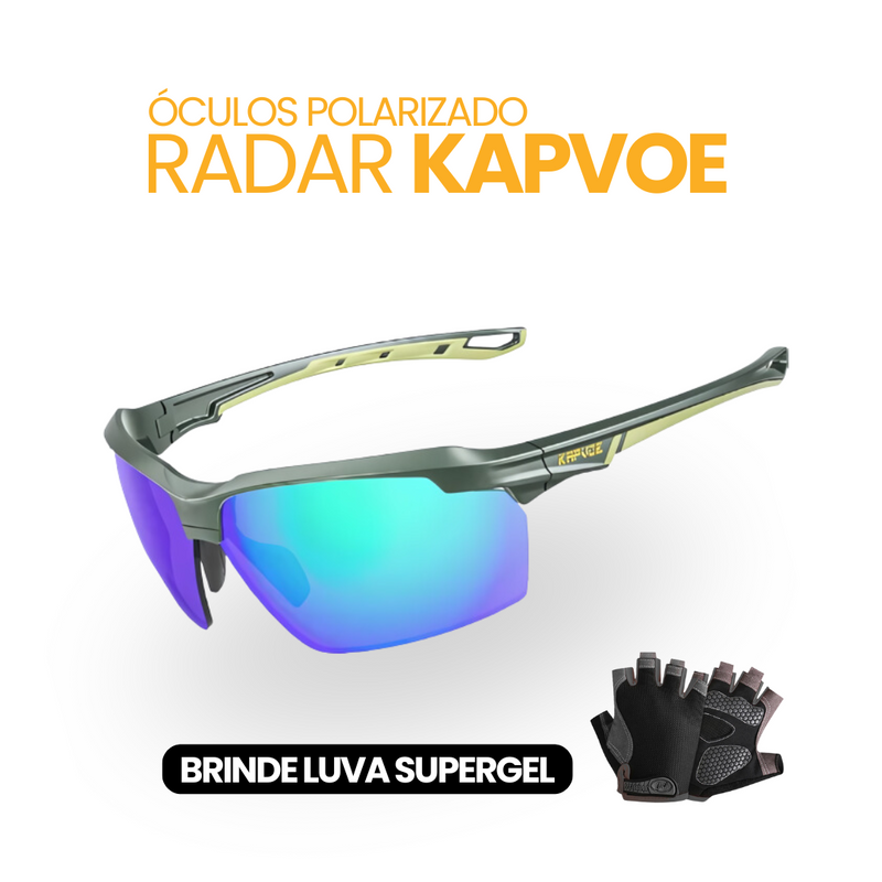 Óculos Polarizado Radar Kapvoe | BRINDE LUVA SUPERGEL