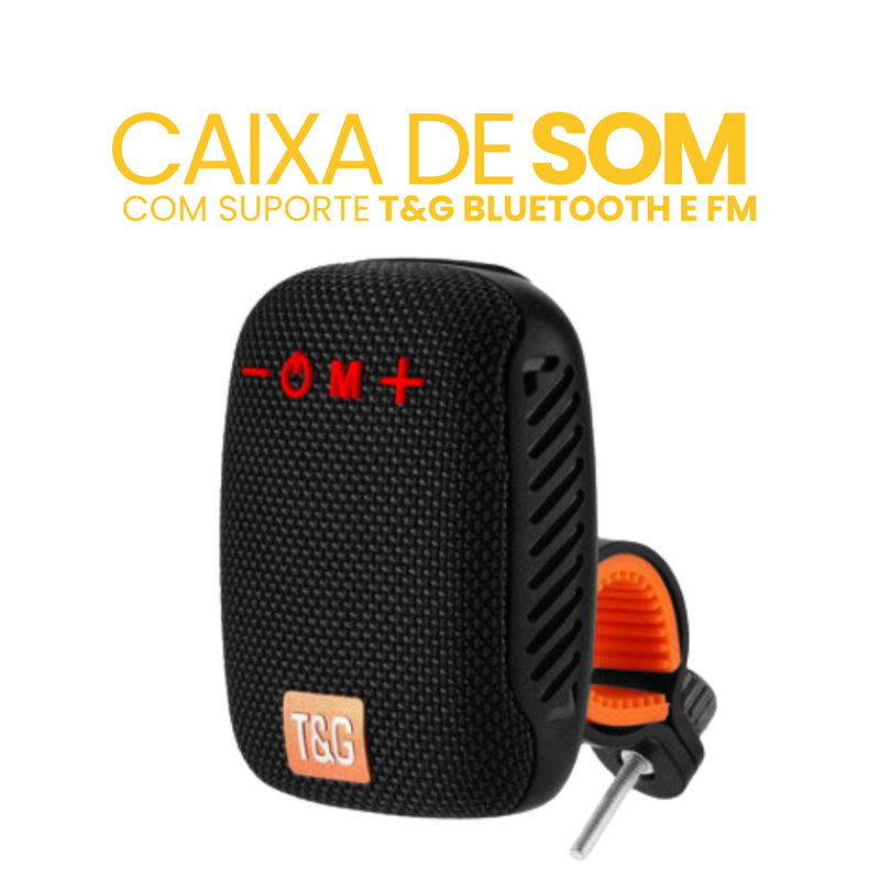 Caixa de Som com Suporte T&G | Bluetooth e FM