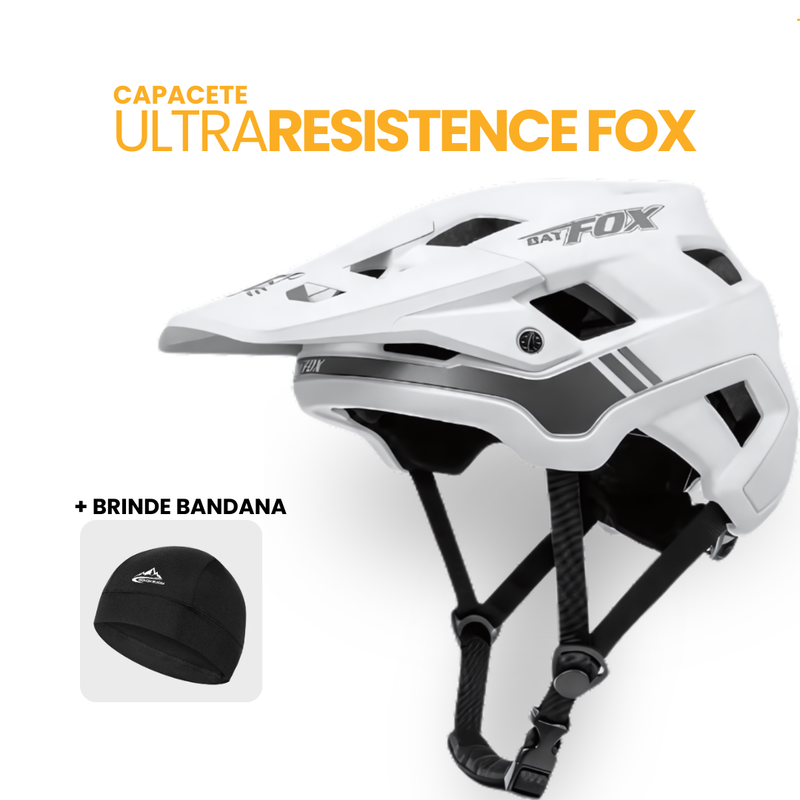 Capacete UltraResistence Fox + BRINDE BANDANA