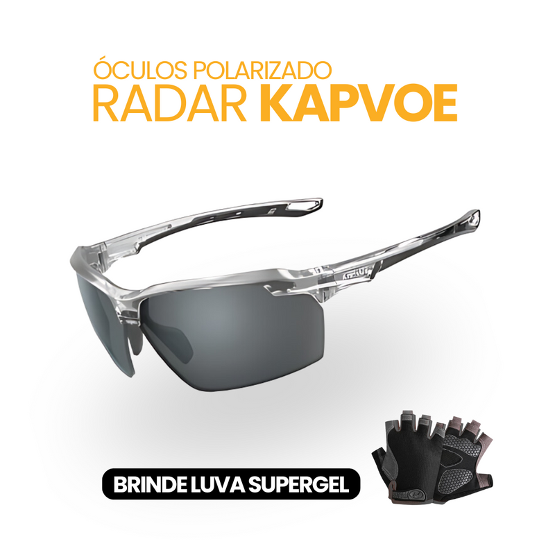 Óculos Polarizado Radar Kapvoe | BRINDE LUVA SUPERGEL