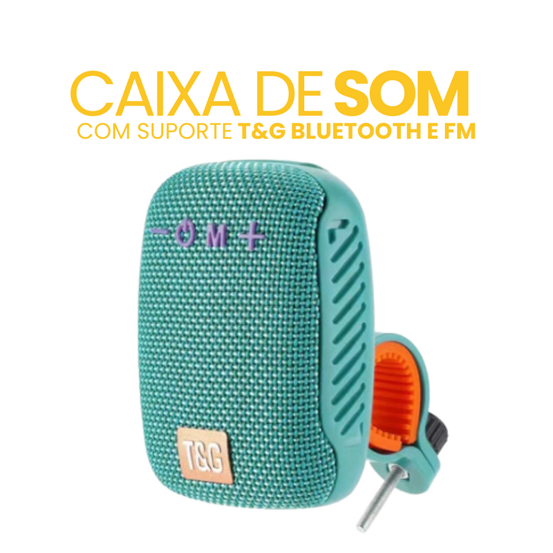 Caixa de Som com Suporte T&G | Bluetooth e FM