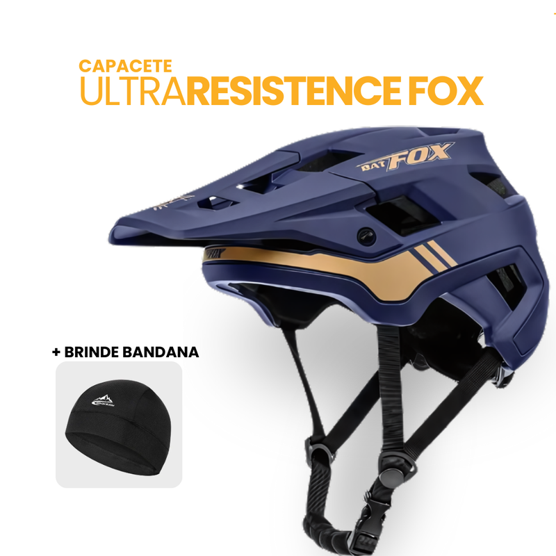 Capacete UltraResistence Fox + BRINDE BANDANA