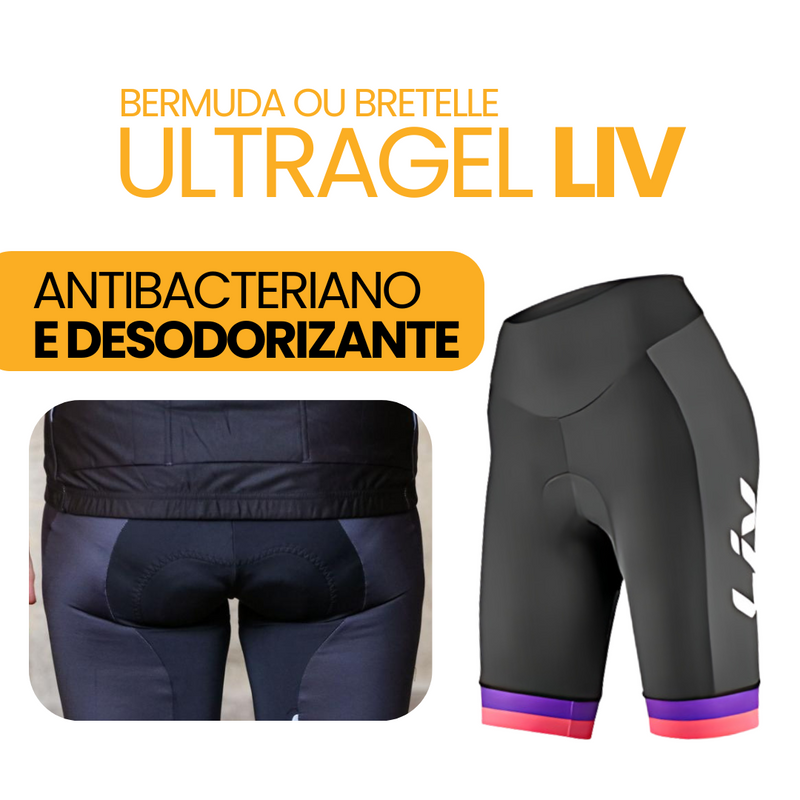 Bermuda ou Bretelle Feminino Ultragel LIV