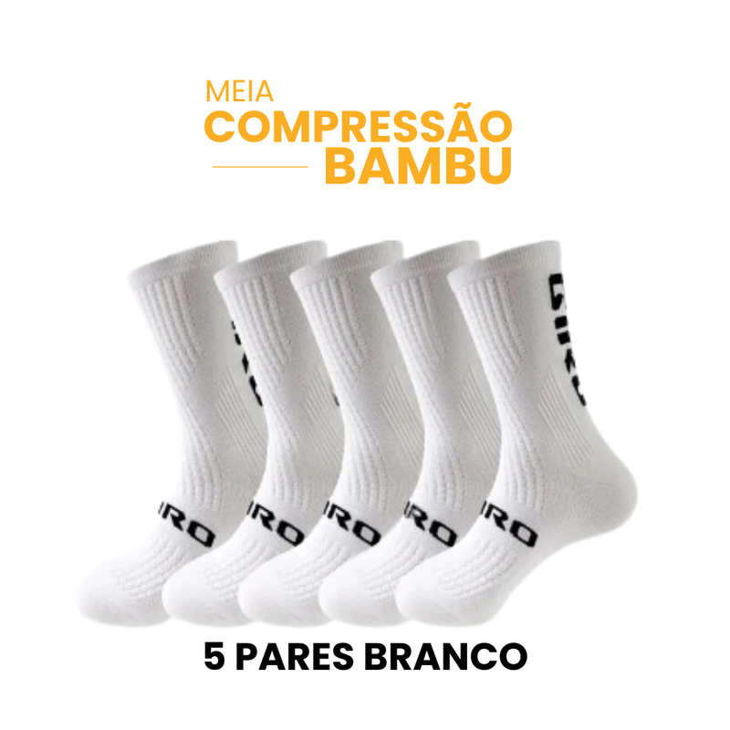 Meia Compressão Bambu | Compre 3 Leve 5