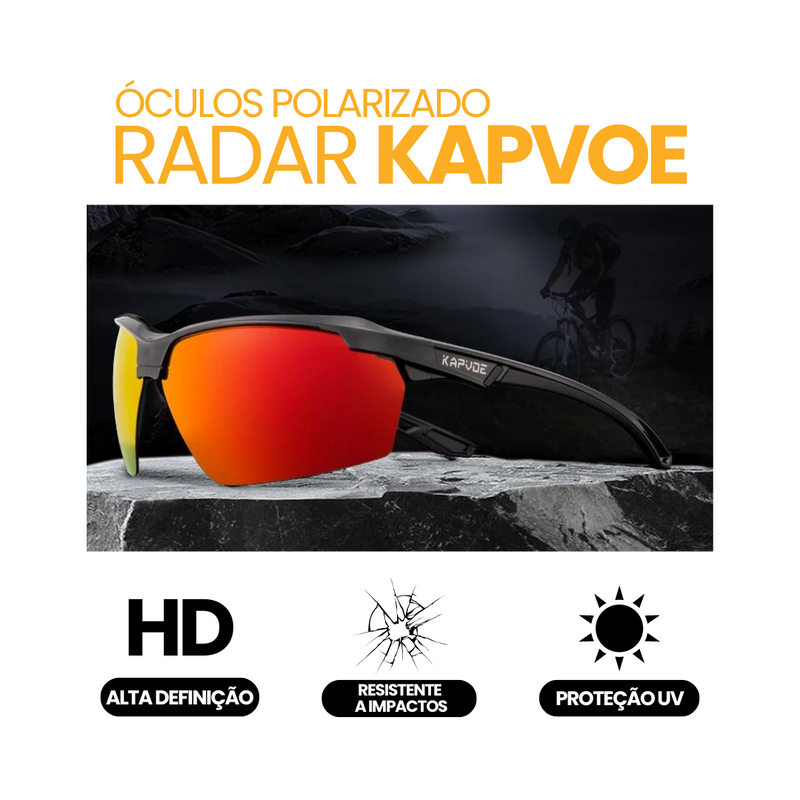 Óculos Polarizado Radar Kapvoe | BRINDE LUVA SUPERGEL