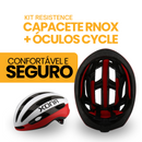 Kit Resistence™ - Capacete RNOX + Óculos Cycle | ESQUENTA BLACK