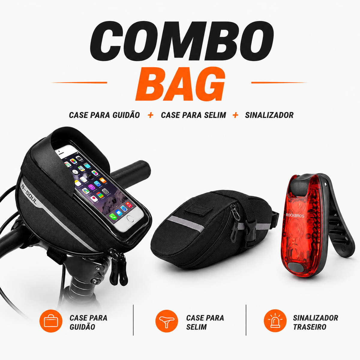 Combo Bag | Case Dianteira e Traseira + Sinalizador