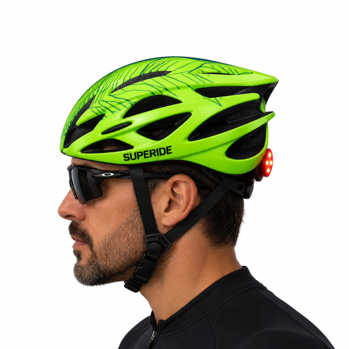 Capacete Aero Superade com Sinalizador
