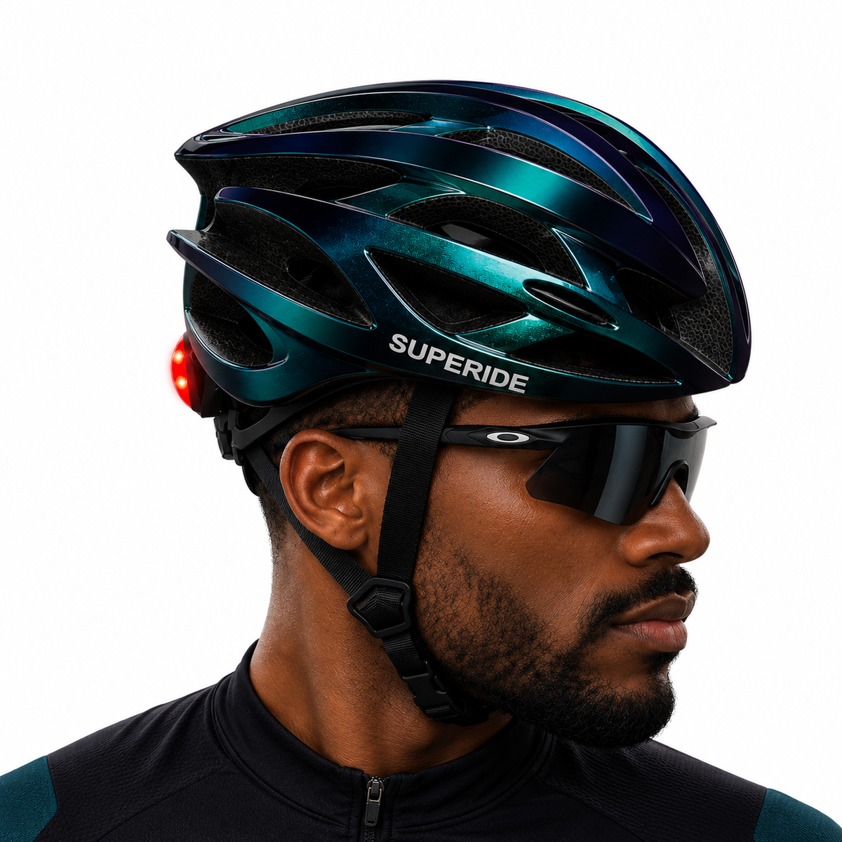 Capacete Aero Superade com Sinalizador
