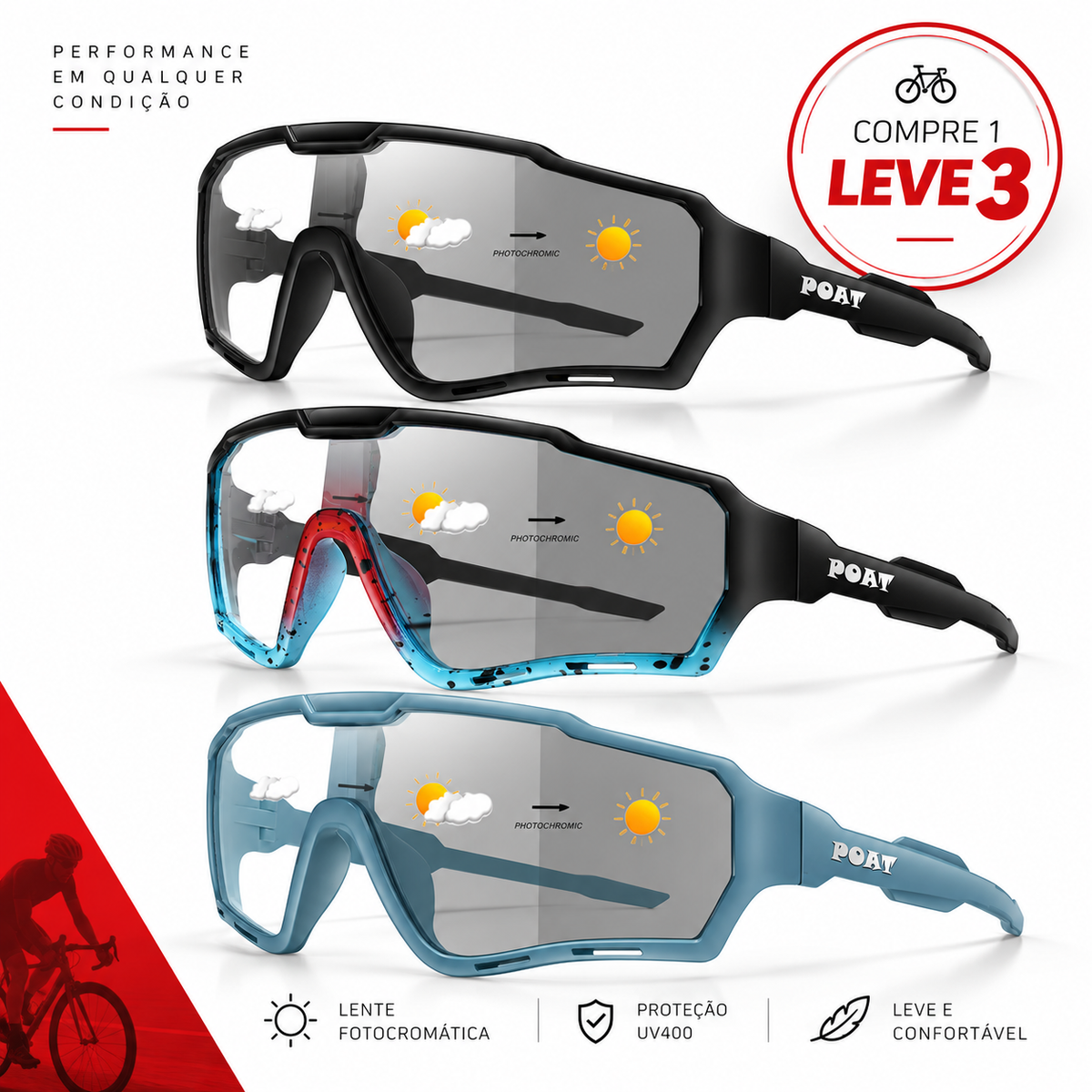 Combo Fotocromático | Compre 1 Leve 3