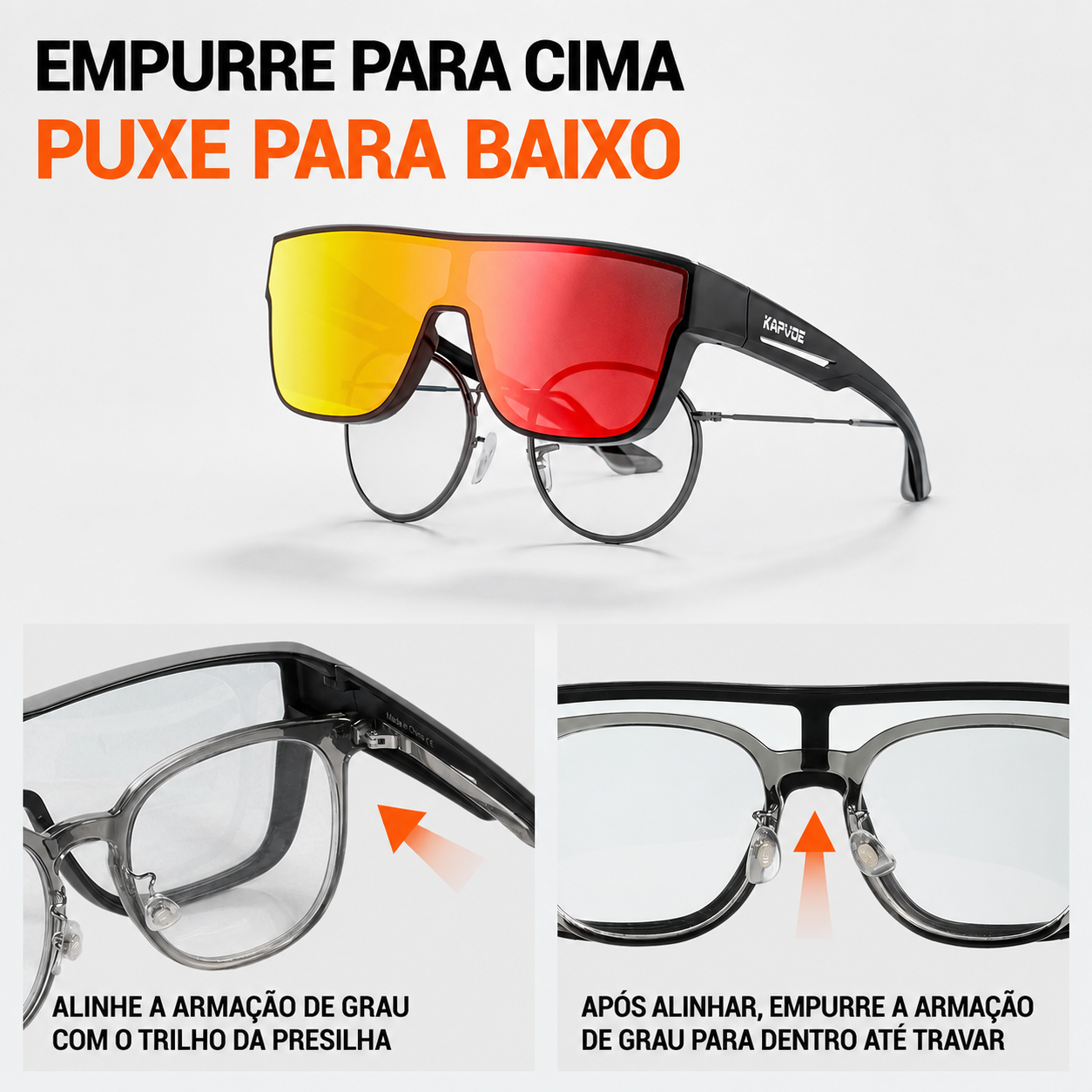 Óculos West Biking | Encaixe para Óculos de Grau