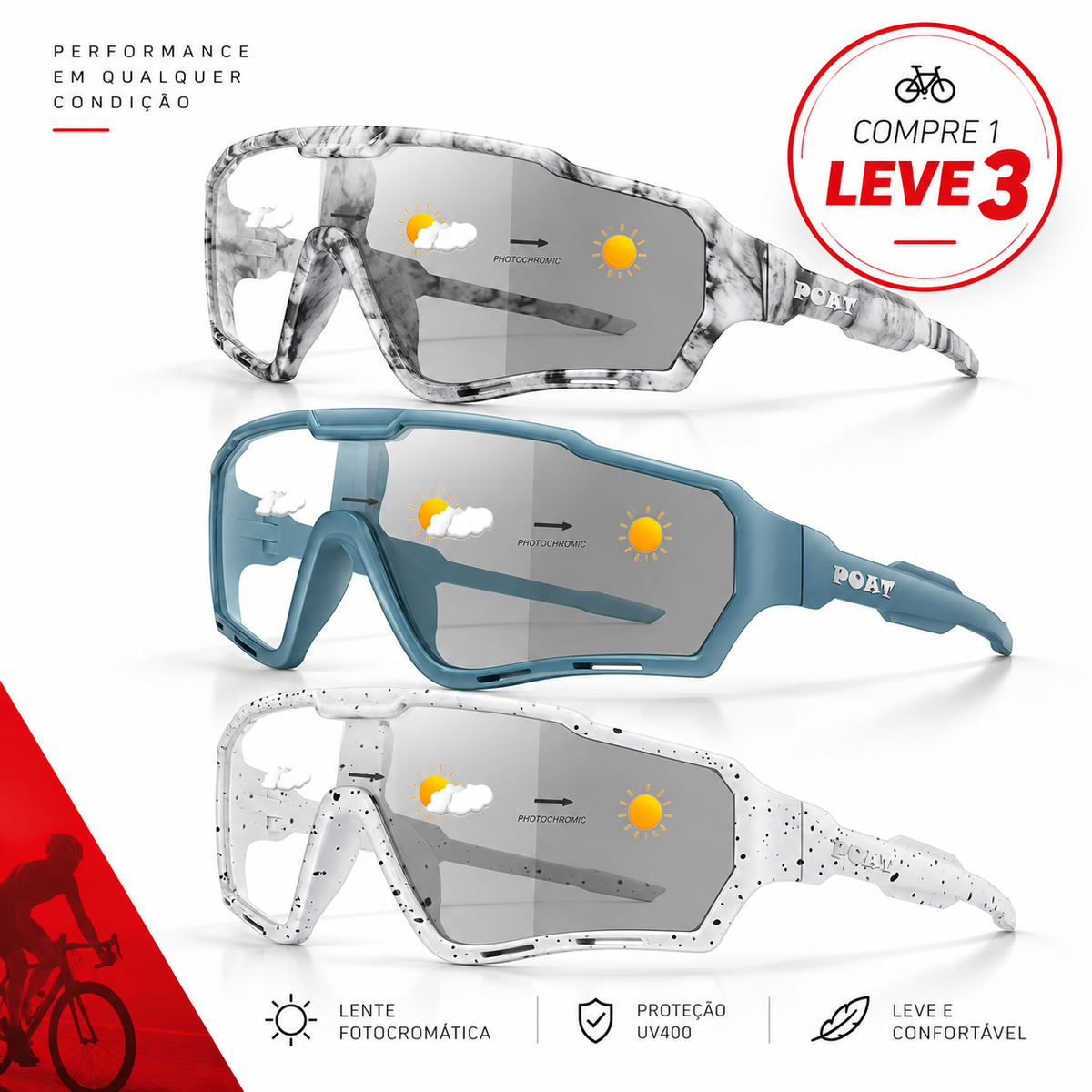 Combo Fotocromático | Compre 1 Leve 3