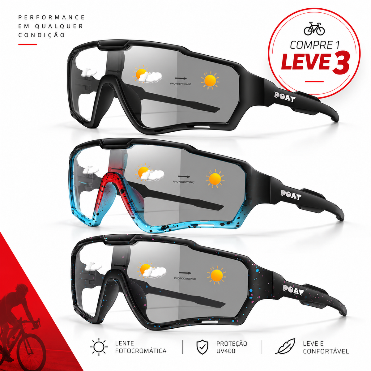 Combo Fotocromático | Compre 1 Leve 3