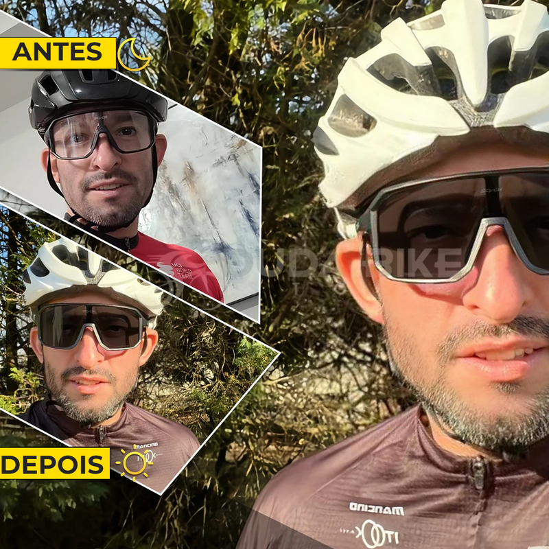 Óculos Fotocromático Cycling | COMPRE 1 LEVE 2
