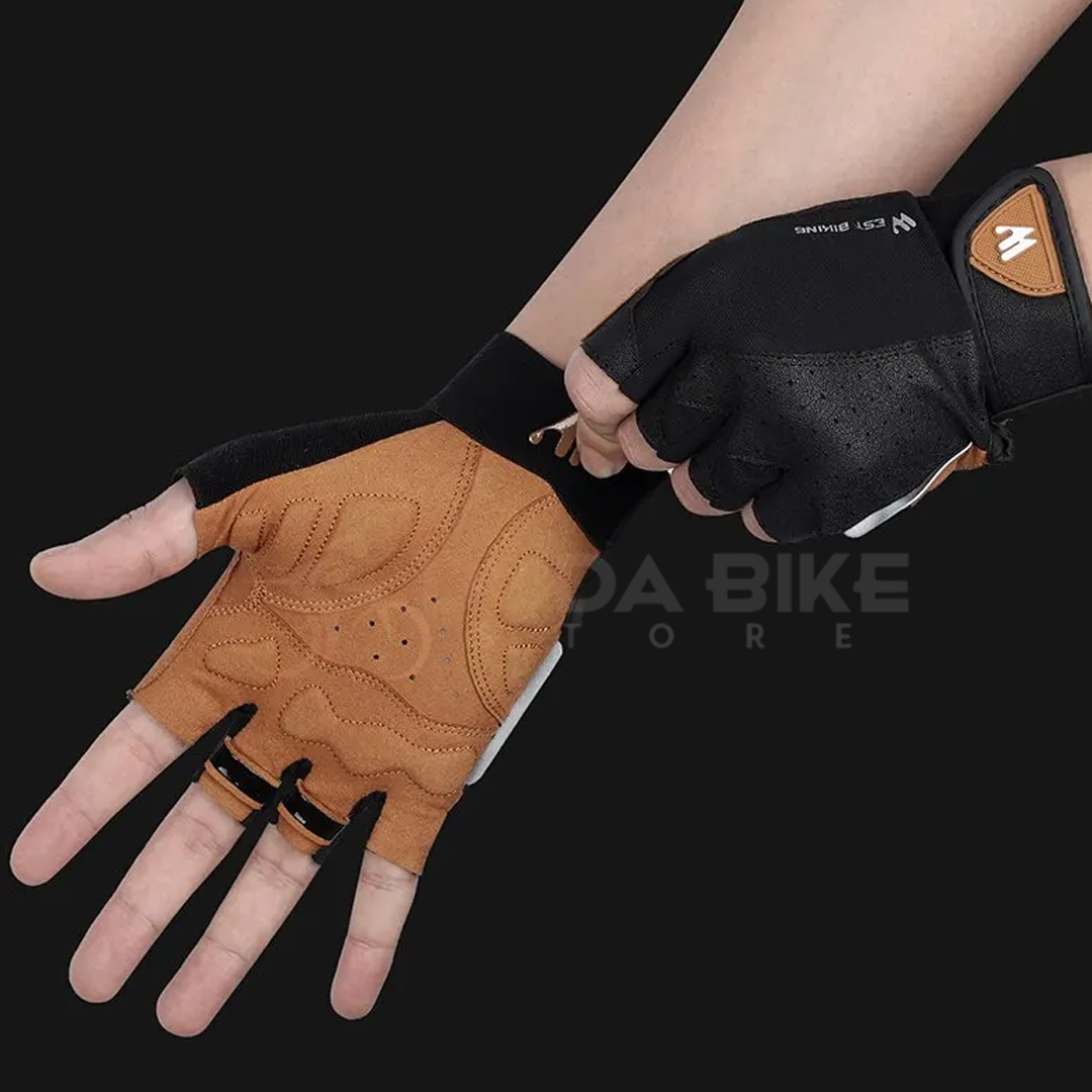 Luva Couro Ecológico West Biking | + BRINDE EXCLUSIVO