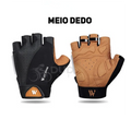 Luva Couro Ecológico West Biking | + BRINDE EXCLUSIVO