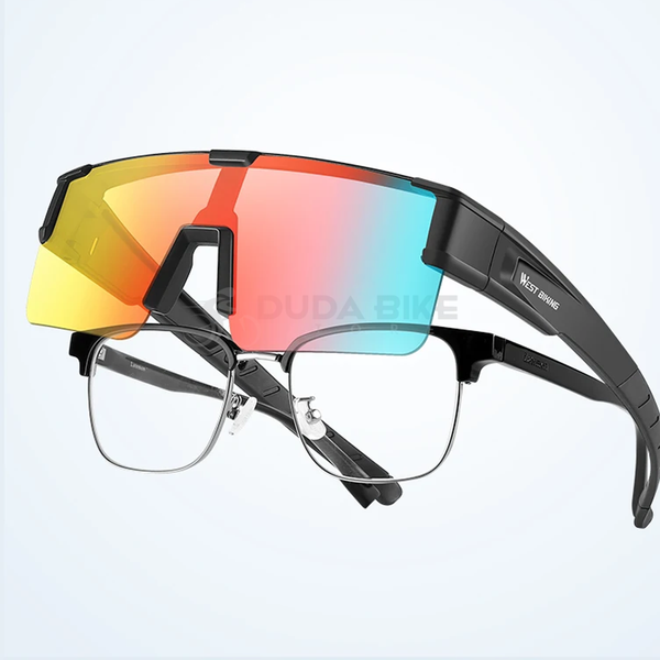 Óculos Polarizado West Biking | Encaixe para Óculos de Grau