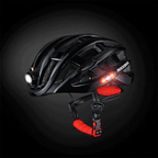 Capacete com Farol e Sinalizador Rockbros