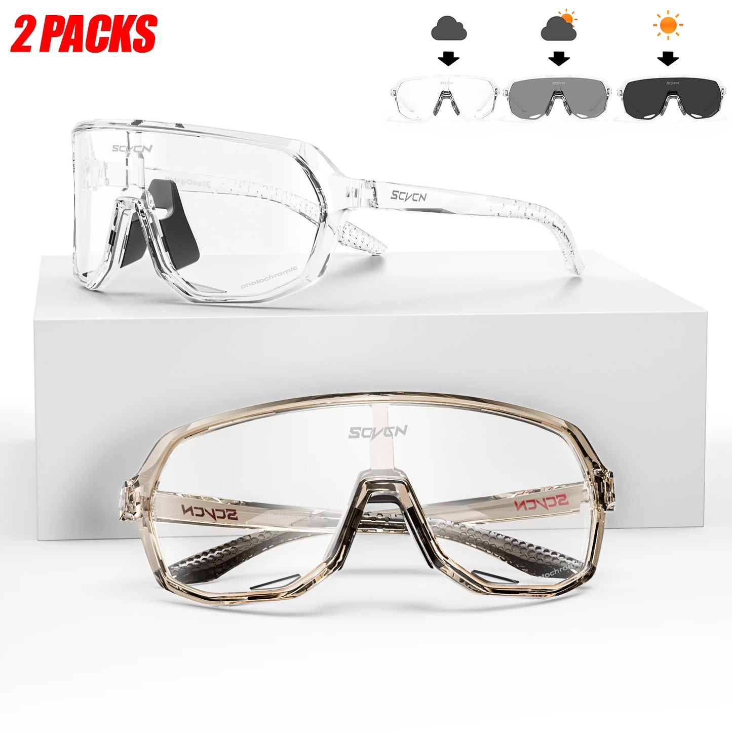 Óculos Fotocromático Cycling | COMPRE 1 LEVE 2 + BRINDE EXCLUSIVO